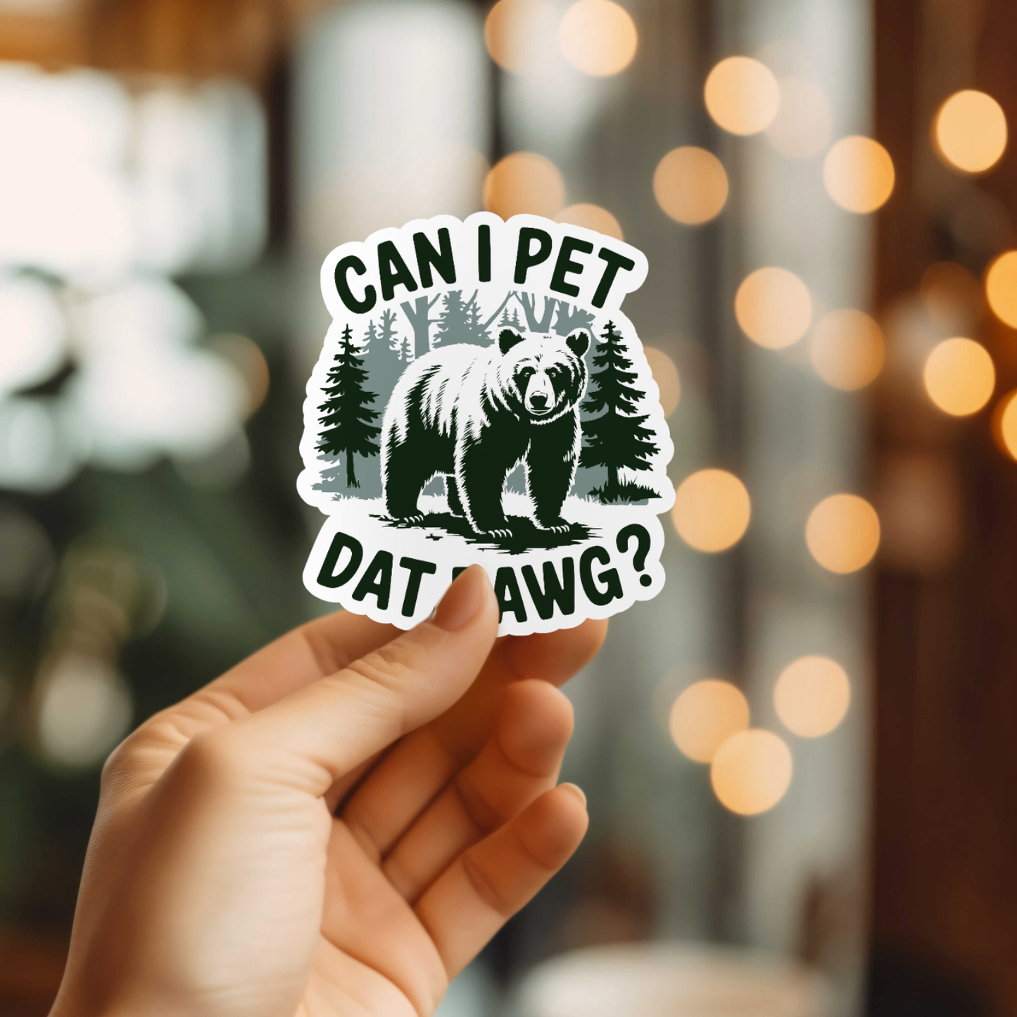 Can I Pet That Dawg Vinyl Sticker