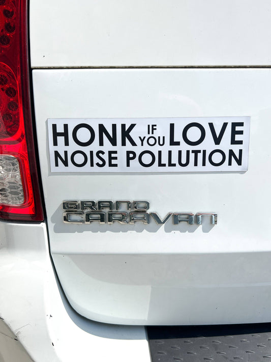 Noise Pollution Car Magnet