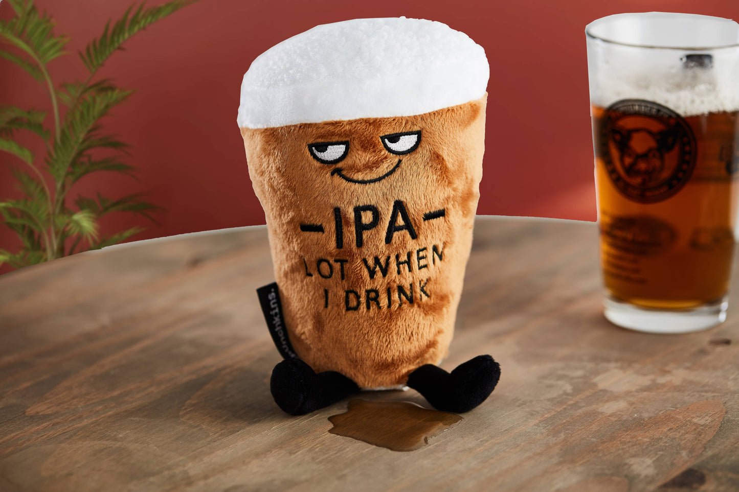 "Ipa Lot When I Drink" Plush Beer