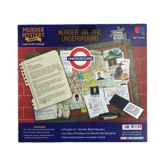 Murder Mystery Party - Case File Puzzle-Murder on the Underground