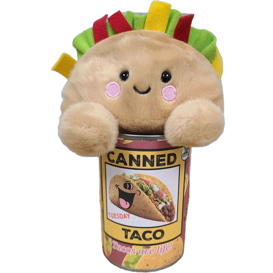 Tuesday the Canned Taco - Eco-Friendly Plush w/Funny Jokes