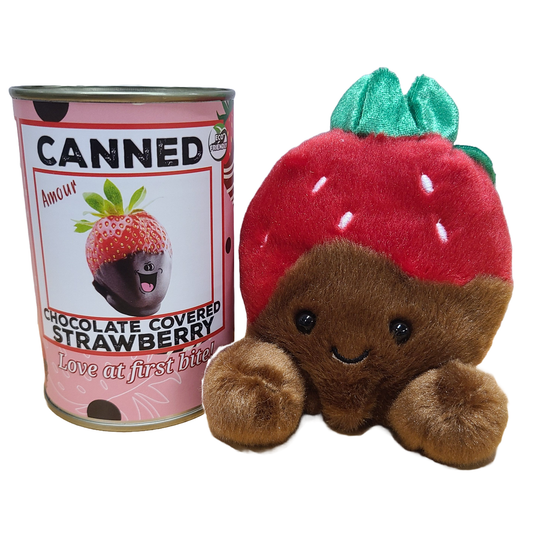 Canned Chocolate Covered Strawberry  Plush