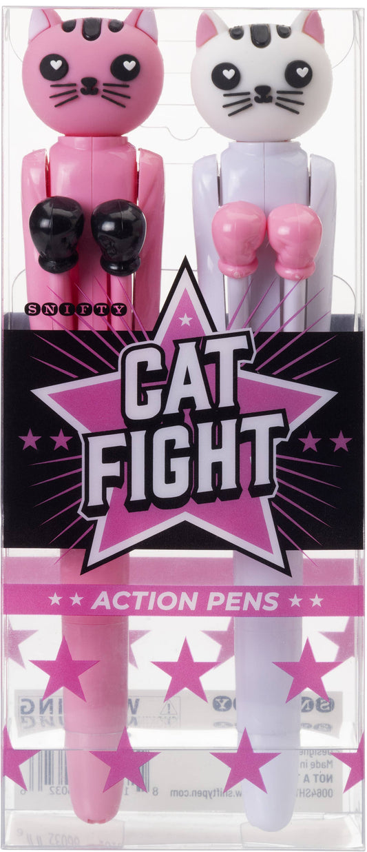 Cat Fight Action Pen Set of 2 pens