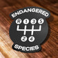 Endangered Species Five Speed Manual Car Waterproof Vinyl Sticker