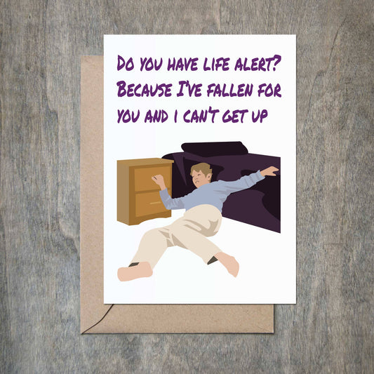 I've Fallen and I Can't Get Up Card