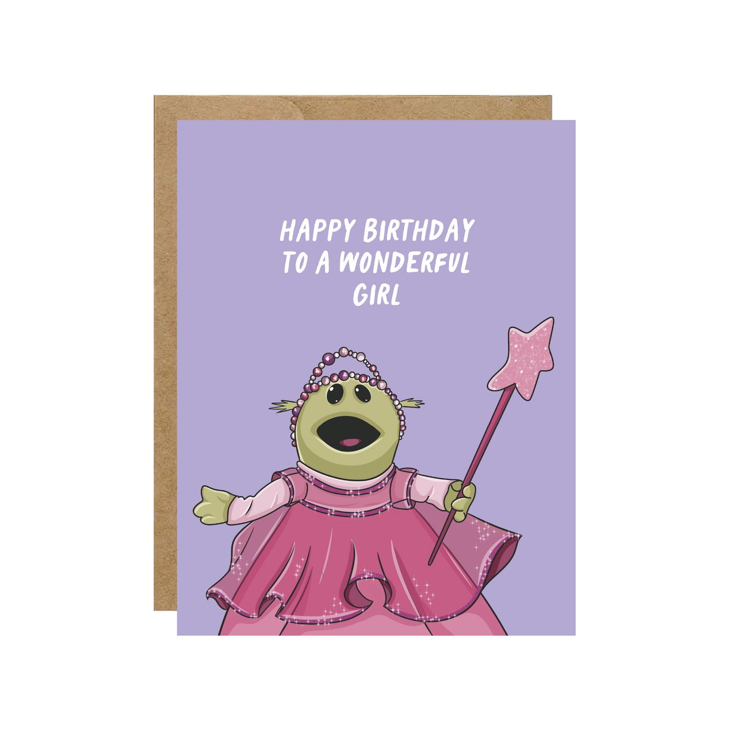 Happy Birthday To A Wonderful Girl Greeting Card