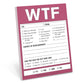 WTF Nifty Note Pad (Magenta Purple)