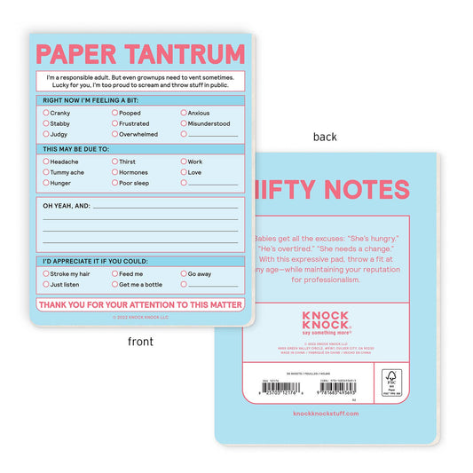 Paper Tantrum Nifty Note Pad (blue)