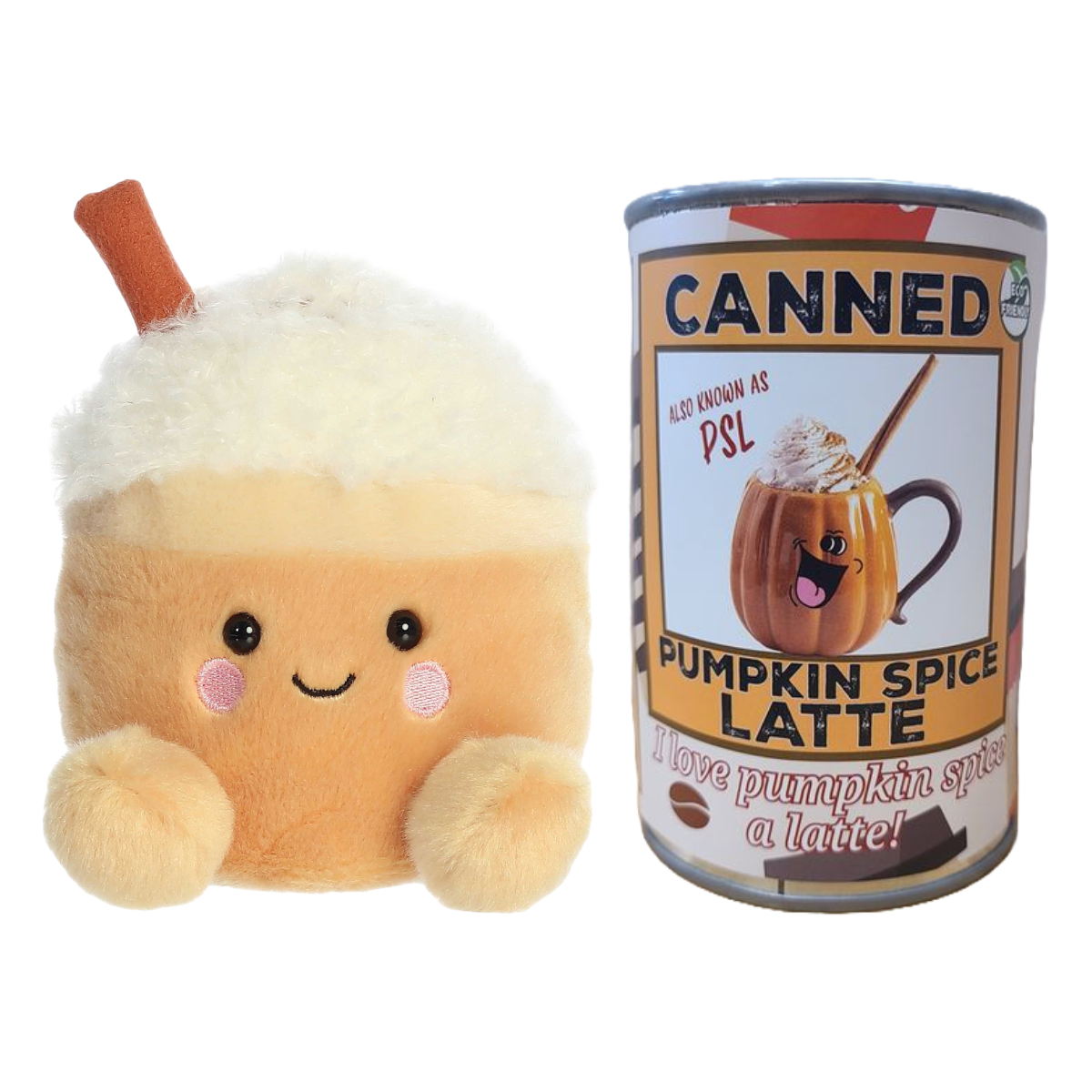 Canned Pumpkin Spice Latte - Coffee Plush Gift in Can