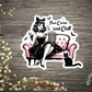 Witchy True Crime and Chill Vinyl Sticker