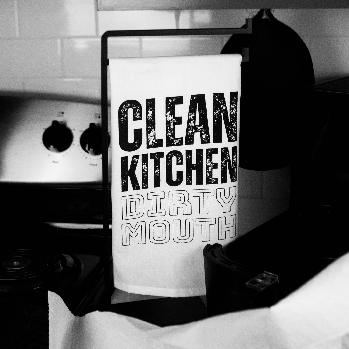 Clean Kitchen Dirty Mouth Kitchen Tea Towel