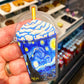 CLEAR STICKER: Van Gogh's Starry Night Frappuccino