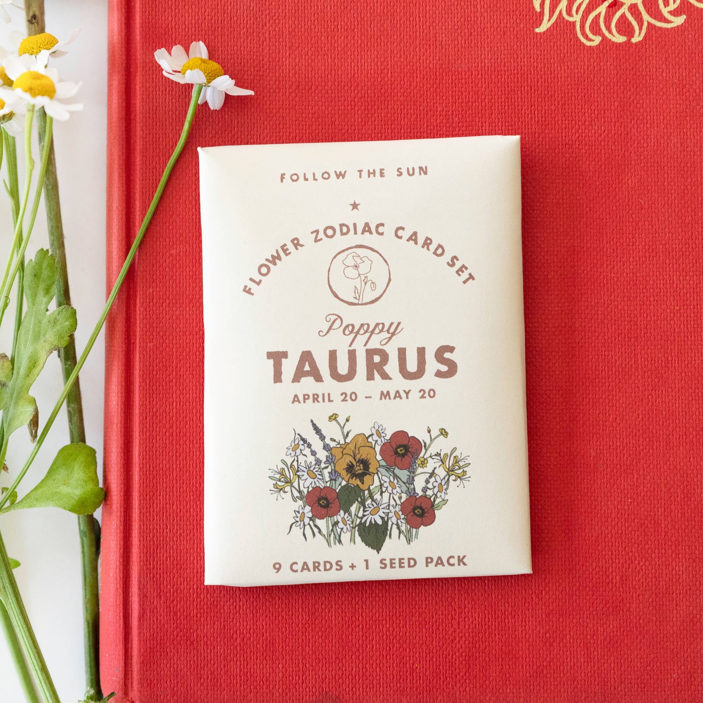 Flower Zodiac Sticker Card Set - Taurus (Apr 20 - May 20)