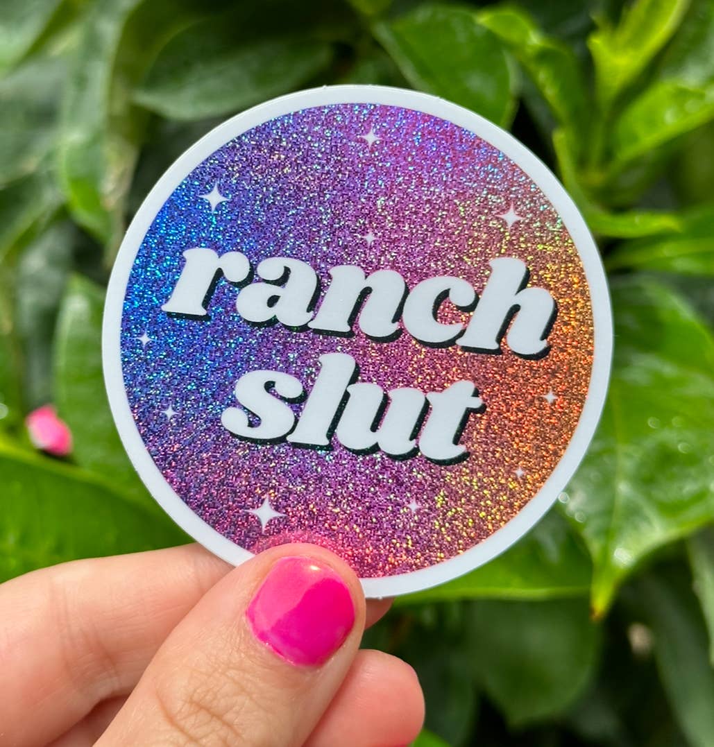 Ranch Slut Circle Sticker