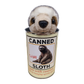 Twiggy the Canned Sloth Stuffed Animal Plush w/Funny Jokes