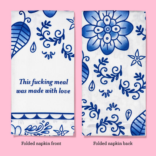 Fucking Meal Made With Love cloth napkin - Set of 4