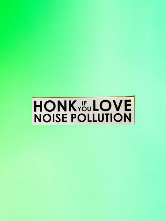 Noise Pollution Car Magnet