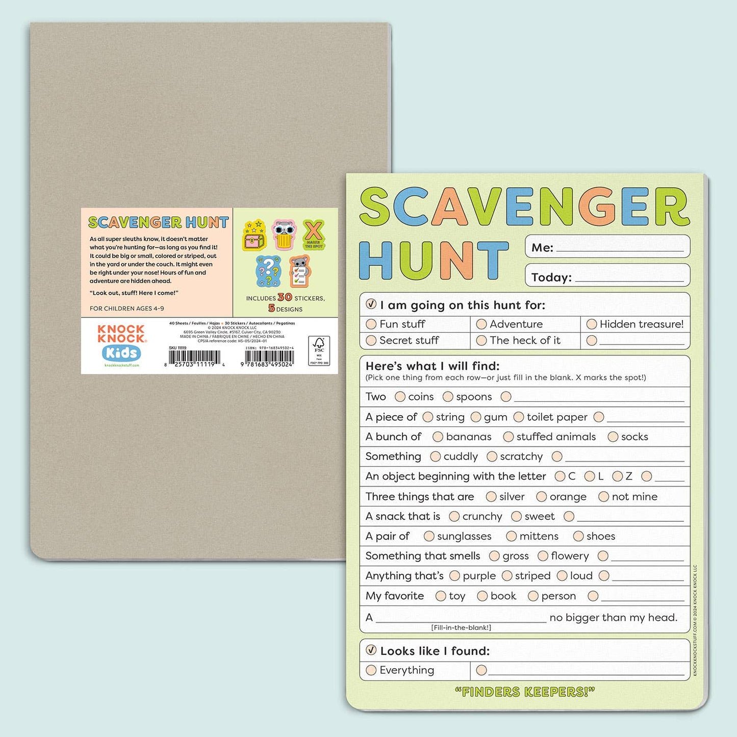 Scavenger Hunt Playtime Pads