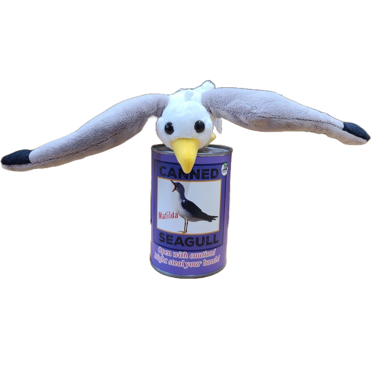 Matilda the Canned Seagull - Eco-Friendly and Recycled Gift