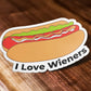 I Love Wieners Sticker