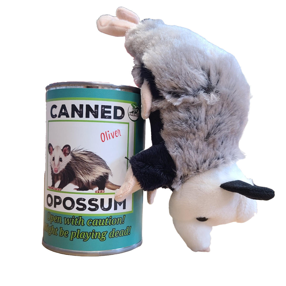 Oliver the Canned Opossum | Stuffed Animal Plush w/Jokes