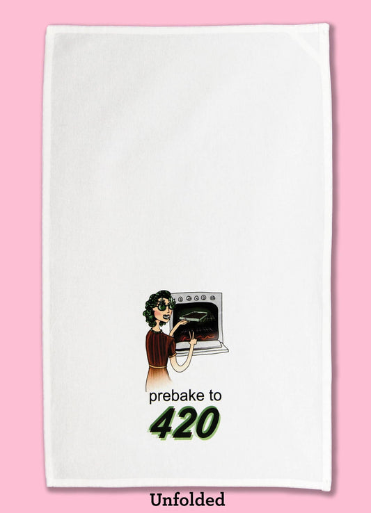 Prebake to 420 Dishtowel