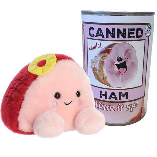 Canned Ham Plush Can w/Jokes