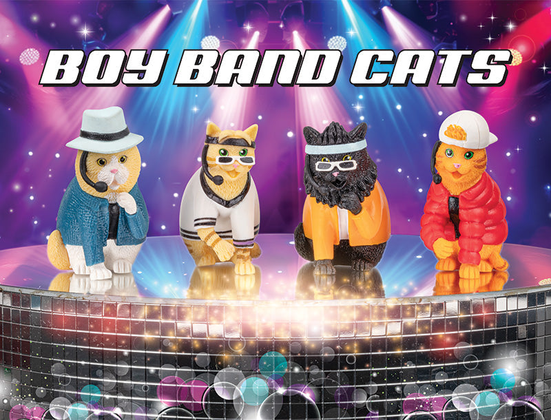 Cat Boy Band figures Set of 4