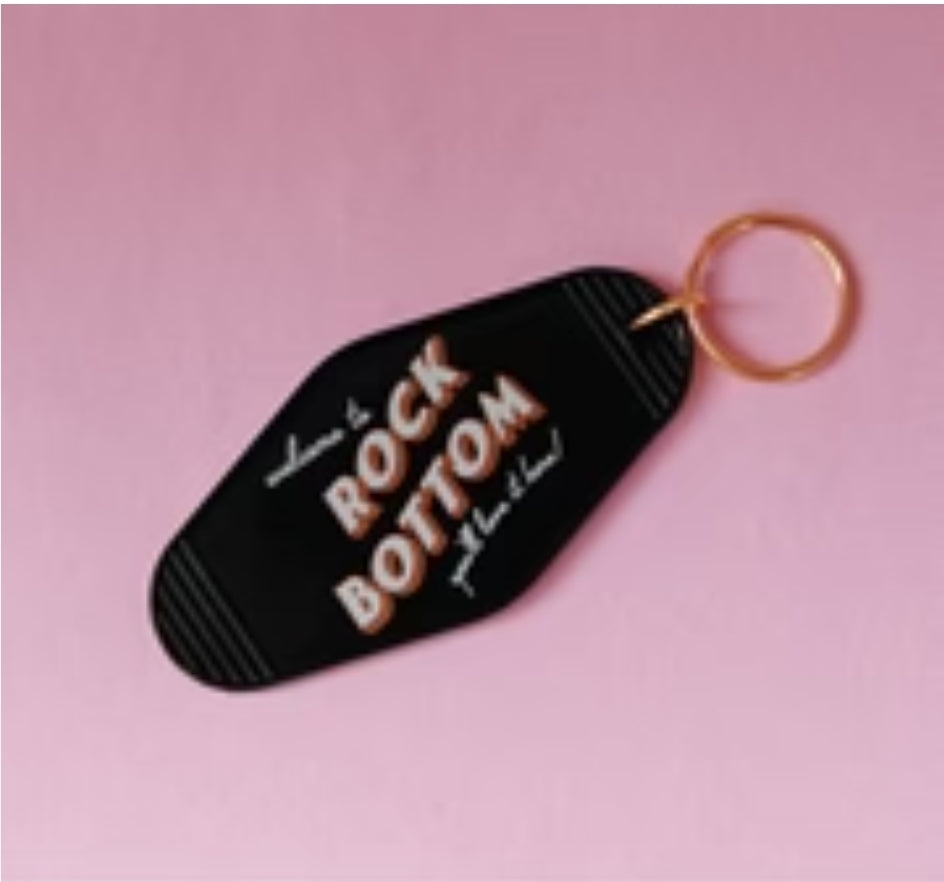 Rock Bottom keychain