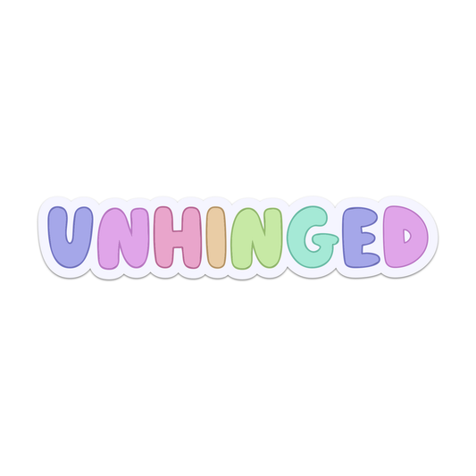 Unhinged Sticker