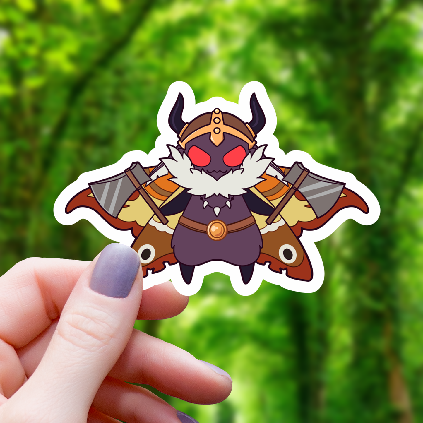 Mothman Barbarian TTRPG Class Sticker - 3"