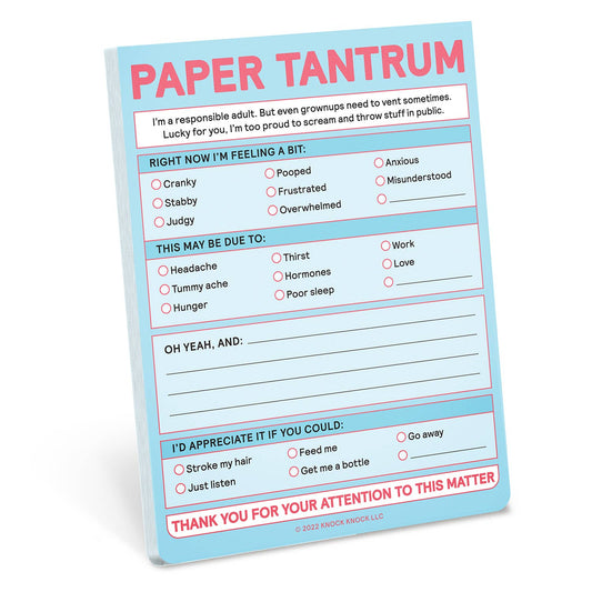 Paper Tantrum Nifty Note Pad (blue)