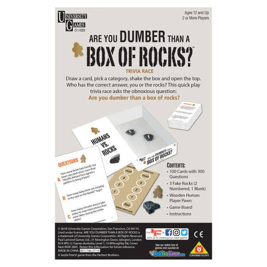 Are You Dumber Than A Box of Rocks