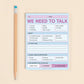 We Need to Talk Nifty Note Pad (Pastel Version)