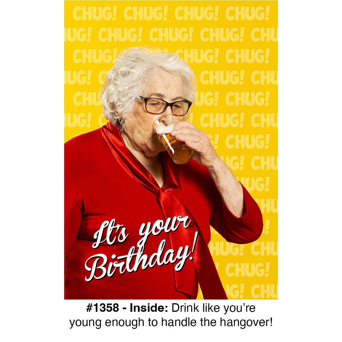 "CHUG!" - Birthday Card