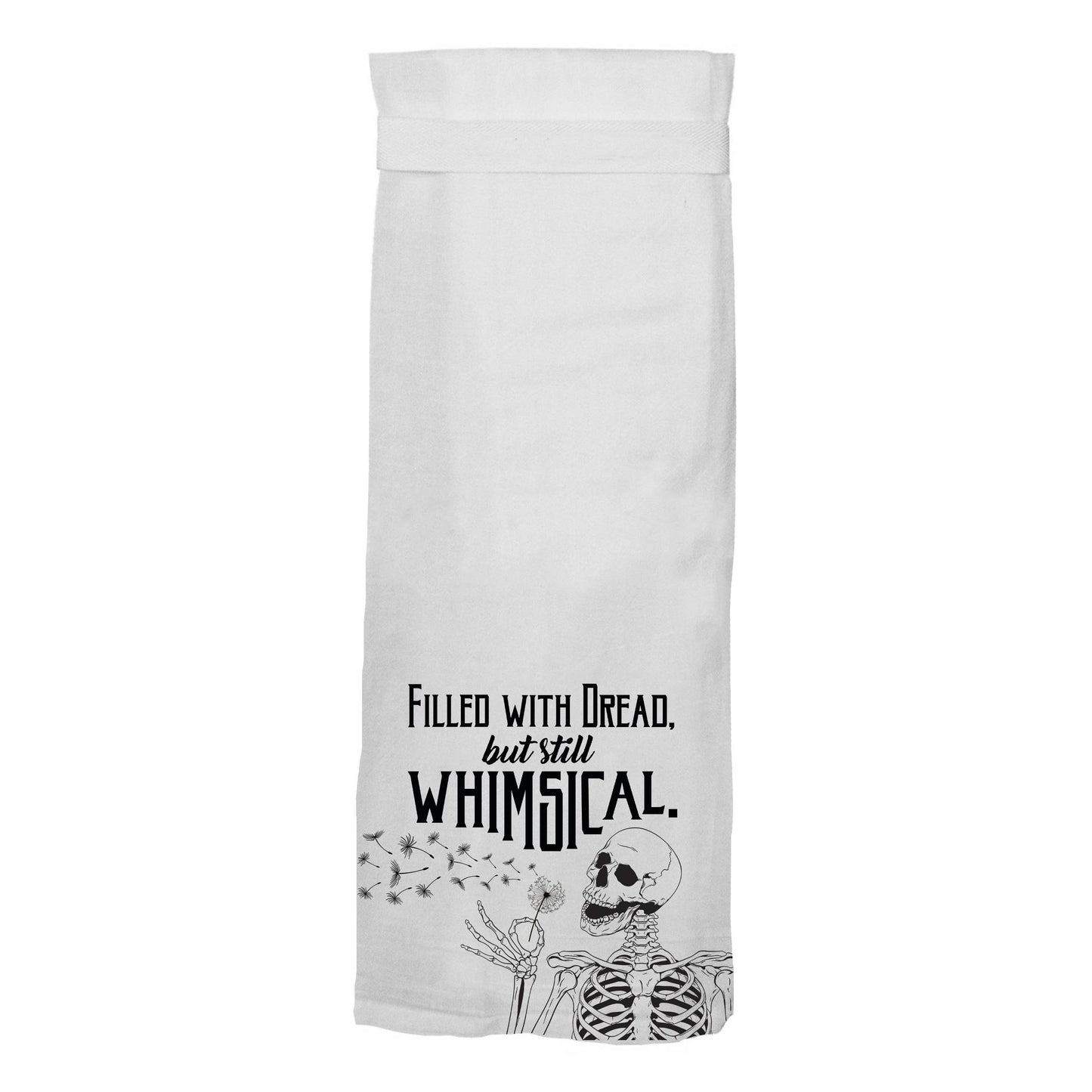 Filled With Dead But Still Whimsical Kitchen Tea Towel