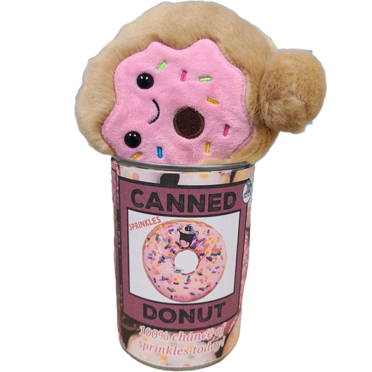 Sprinkles the Canned Donut - Eco-Friendly Plush w/Jokes