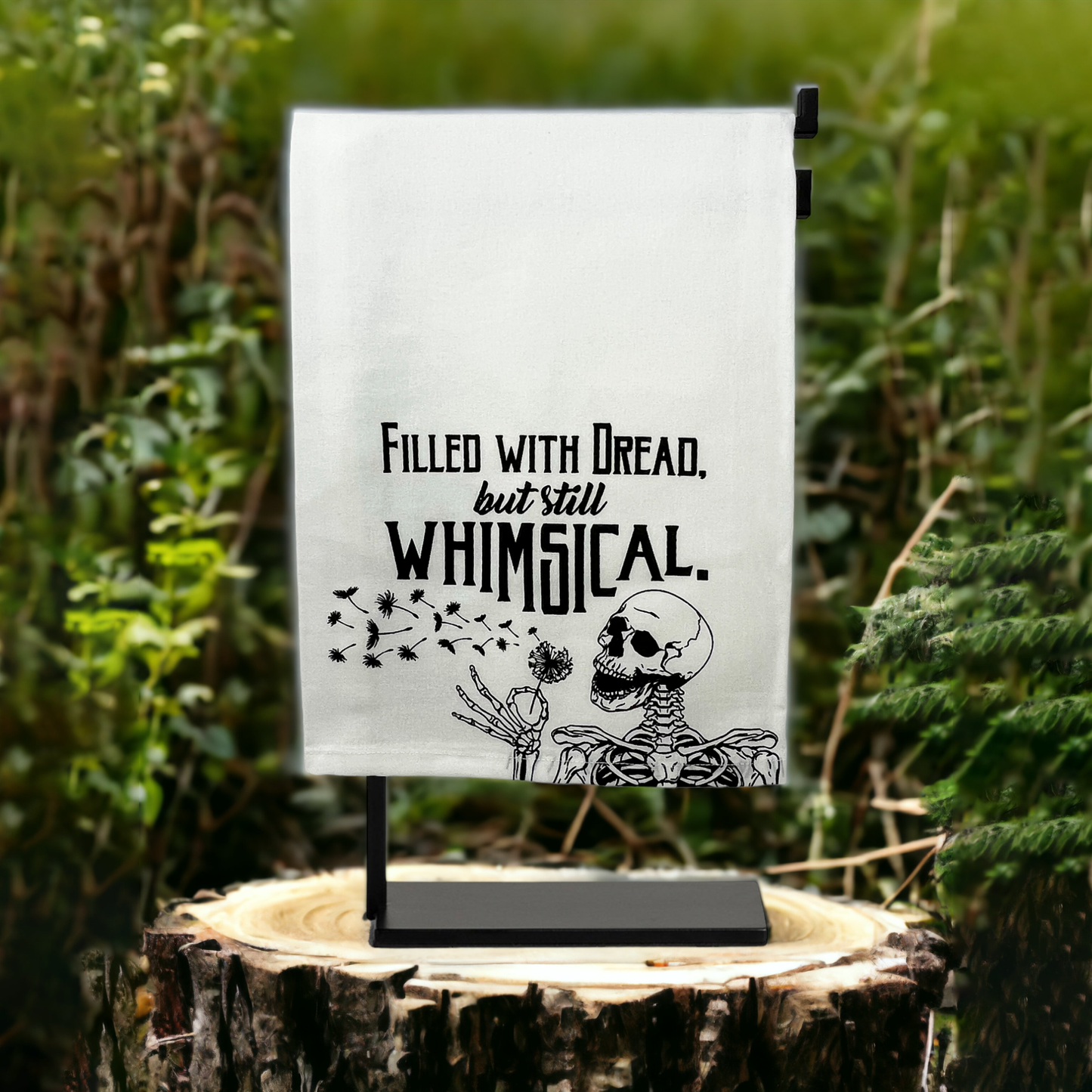 Filled With Dead But Still Whimsical Kitchen Tea Towel