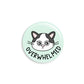 Overwhelmed Cat Button Pin