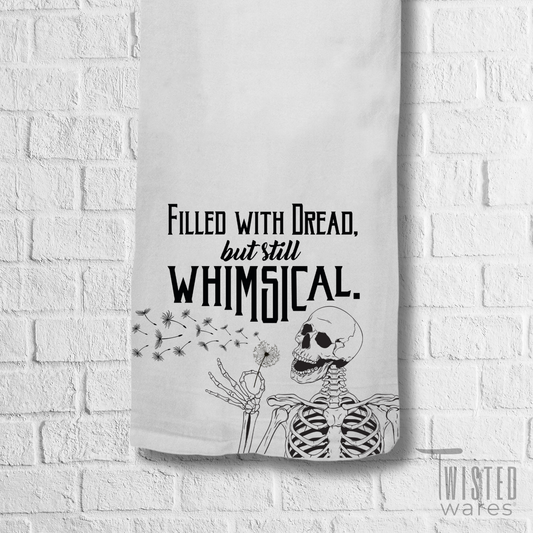 Filled With Dead But Still Whimsical Kitchen Tea Towel