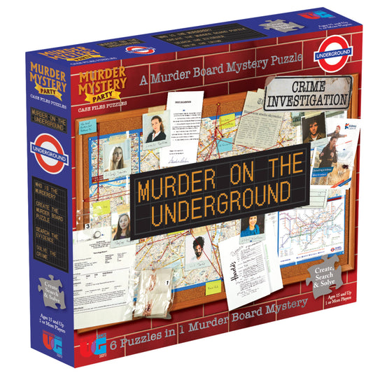 Murder Mystery Party - Case File Puzzle-Murder on the Underground