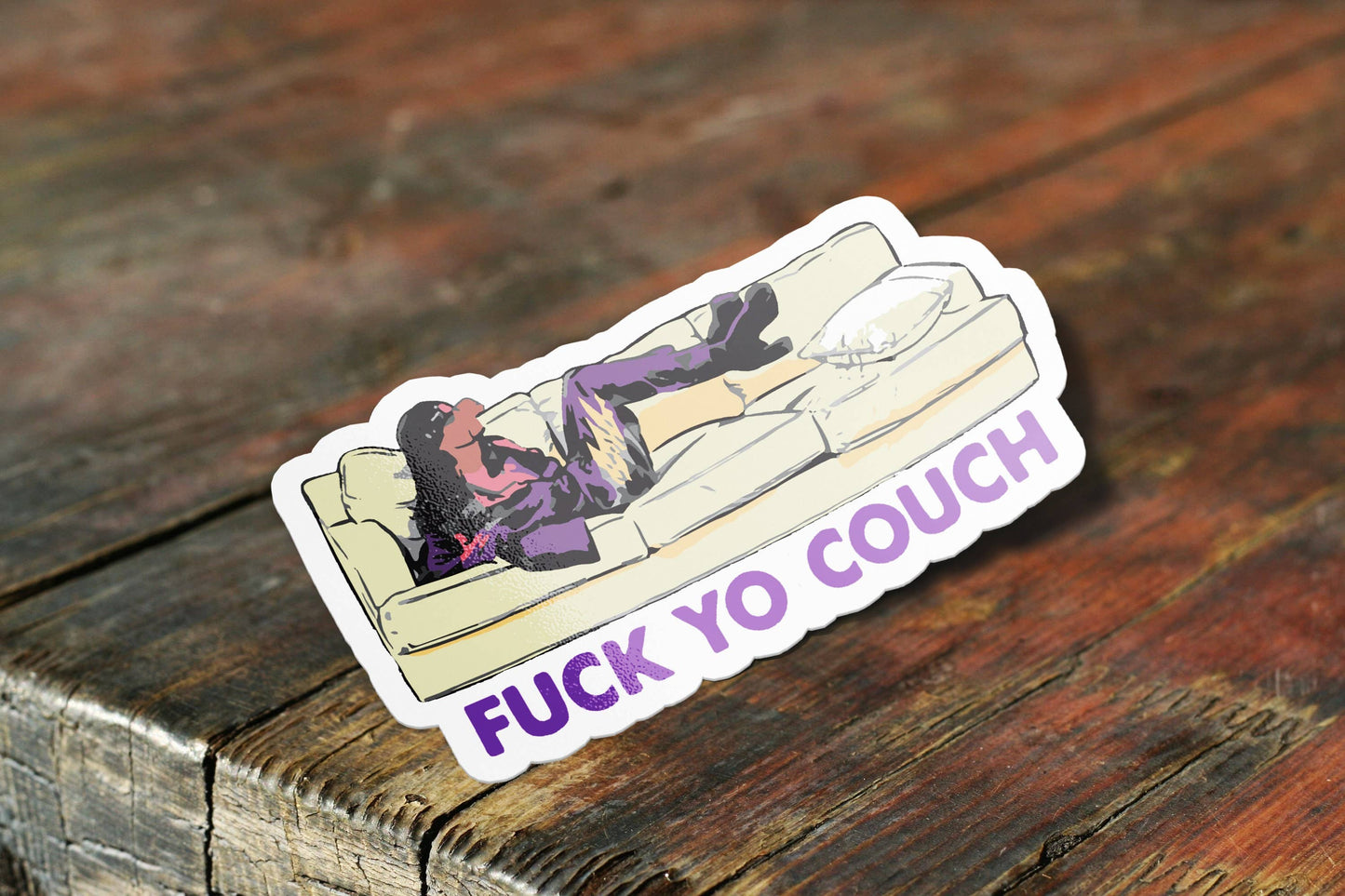 F Your Couch Dave Chappelle Sticker