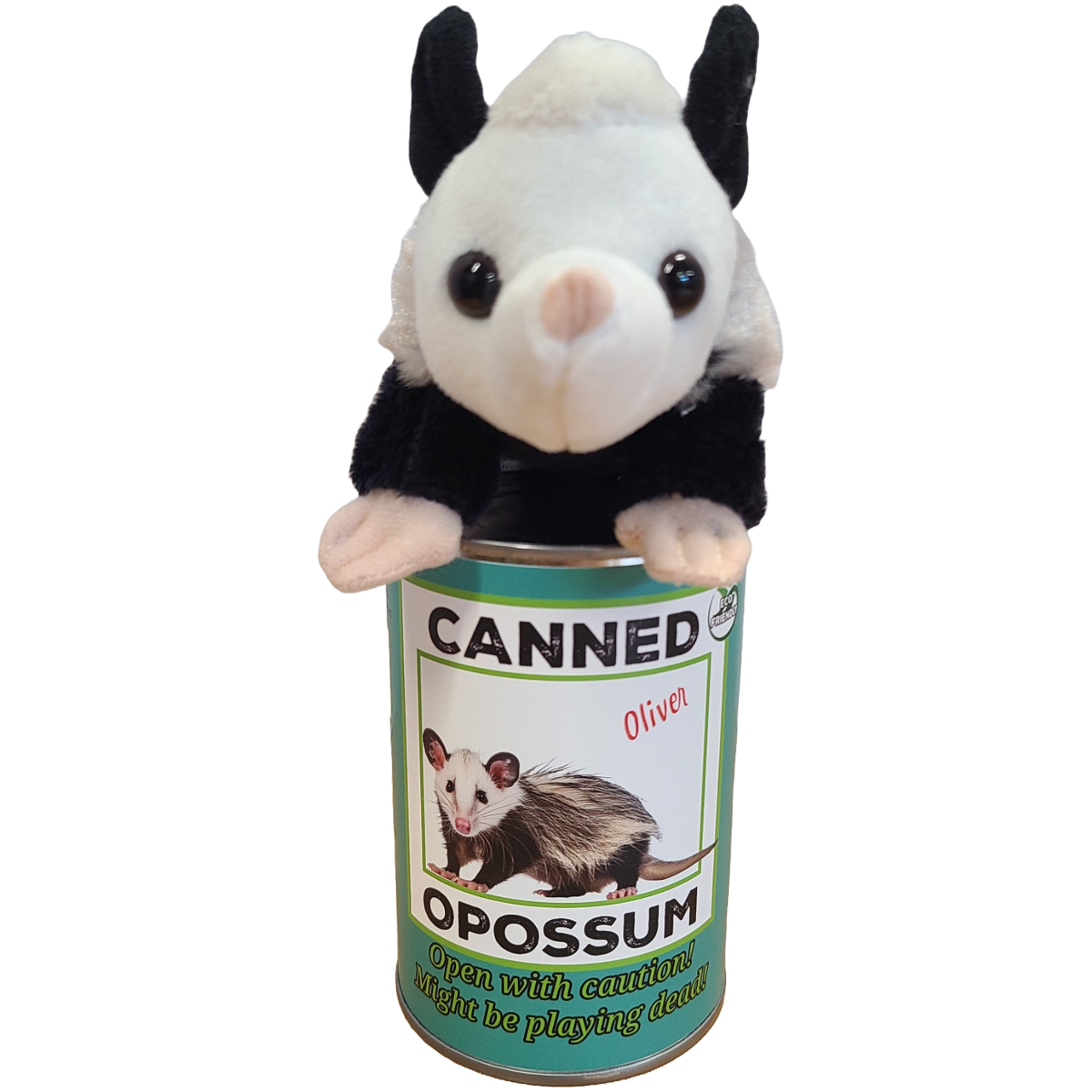 Oliver the Canned Opossum | Stuffed Animal Plush w/Jokes