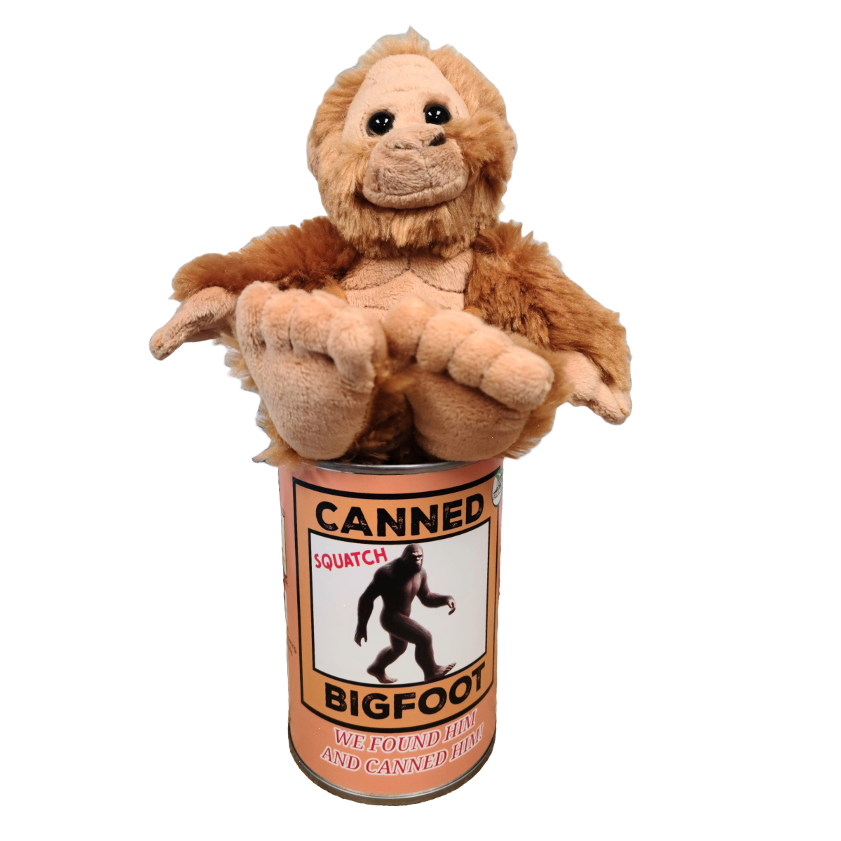 Canned Bigfoot | Stuffed Animal Plush | Funny Jokes Big Foot