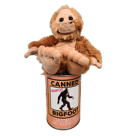 Canned Bigfoot | Stuffed Animal Plush | Funny Jokes Big Foot