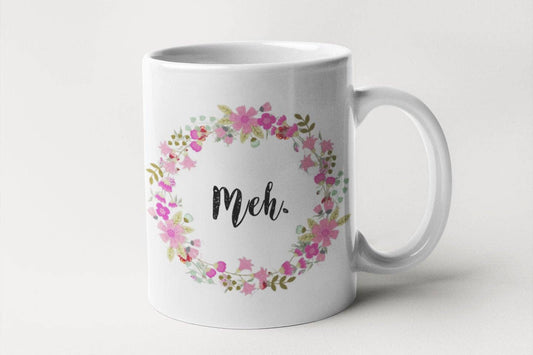 MEH - Floral Delicate And Fancy Coffee Mug for Non-Morning People